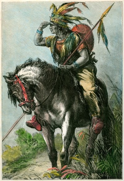 indián cserkész, 1870 alkotó: Unbekannt