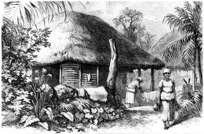 Őshonos lakóhely, Santo Domingo, 1873 alkotó: Unbekannt