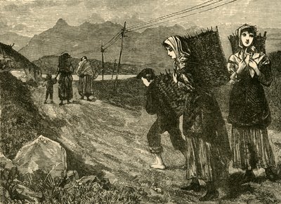Natives Going for Peat, 1898. alkotó: Unbekannt