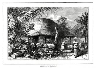 Negro Huts, Jamaica, 19. század alkotó: Unbekannt