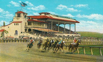 Új klubház és lelátó, Agua Caliente Jockey Club, 1939 alkotó: Unbekannt