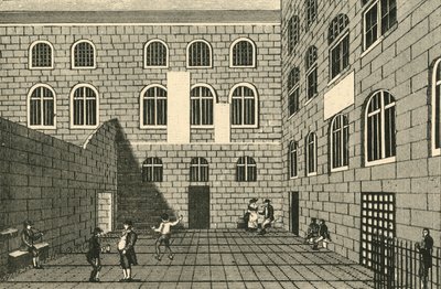 Newgate, Belső udvar, 18. század, 1925. alkotó: Unbekannt