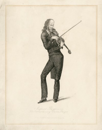 Niccolo Paganini - portré alkotó: Unbekannt