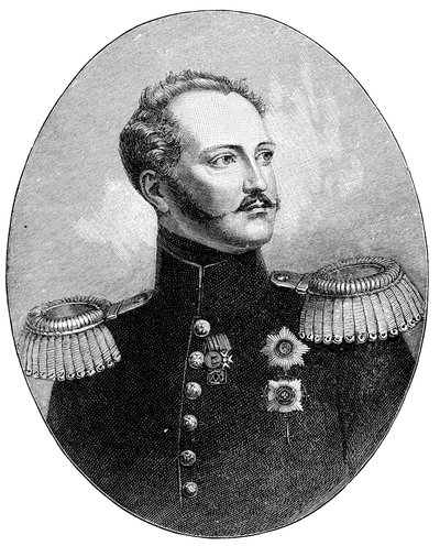I. Miklós 1796-1855, Oroszország cárja katonai egyenruhában alkotó: Unbekannt
