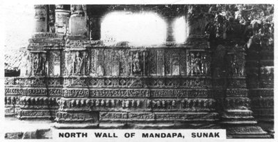 Mandapa északi fala, Sunak, India, 1925 alkotó: Unbekannt