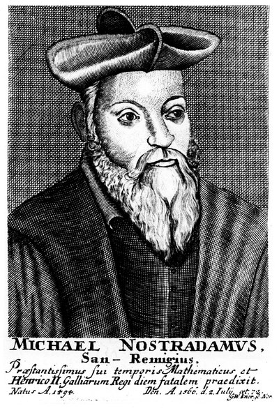Nostradamus, 16. századi francia orvos és asztrológus, 1725 alkotó: Unbekannt