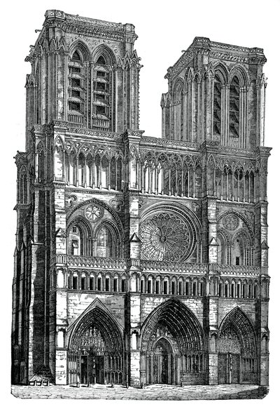 Notre Dame, Párizs, 1870 alkotó: Unbekannt