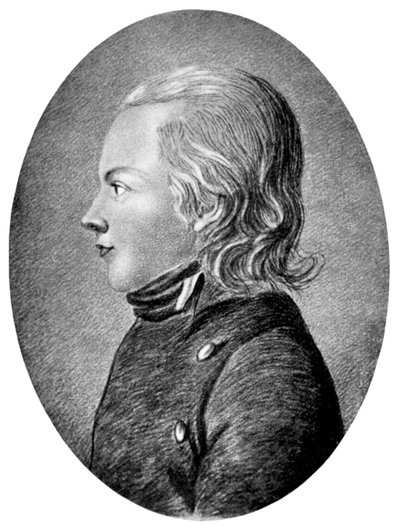 Novalis Friedrich von Hardenberg, német romantikus költő és regényíró, 1800 körül alkotó: Unbekannt