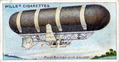 Nulli Secundus, az első brit katonai kormányozható léggömb irányítható, 1905-1907 c1910 alkotó: Unbekannt