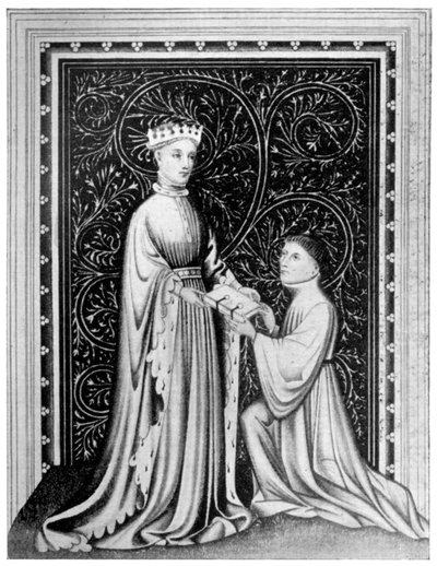 Occleve a költő és V. Henrik király, c1410, 1910 alkotó: Unbekannt