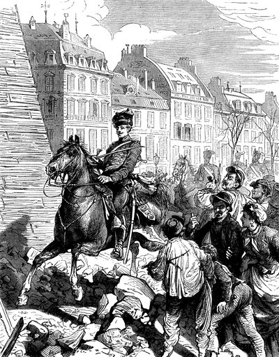 Párizs németek általi megszállása a francia-porosz háború után, 1871. február c1880 alkotó: Unbekannt