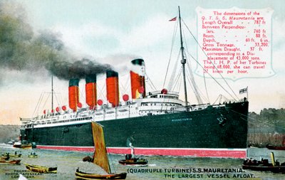 RMS Mauretania óceánjáró, XX. század alkotó: Unbekannt