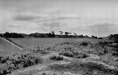 Offas Dyke átkelés egy domb tetején, Denbighshire-ben, Walesben, 1935 alkotó: Unbekannt