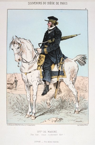 Tengerészeti tiszt, Párizs ostroma, 1870-1871 alkotó: Unbekannt