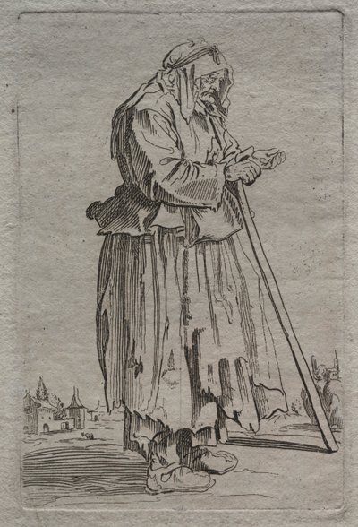 Vén koldusasszony, 1600-as évek. alkotó: Unbekannt