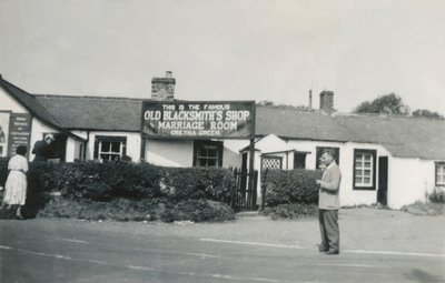 Old Blacksmiths bolt és házasságkötő szoba, Gretna Green, Skócia, 1940-es évek alkotó: Unbekannt