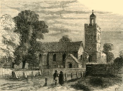 Régi Camberwell templom 1750-ben, 1878 körül. alkotó: Unbekannt