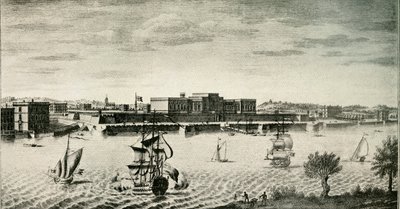 Old Fort William, a folyóból, 1754, 1925. alkotó: Unbekannt