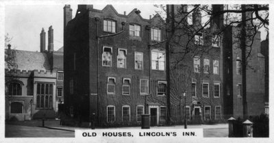 Old Houses, Lincolns Inn, London, 1920-as évek alkotó: Unbekannt