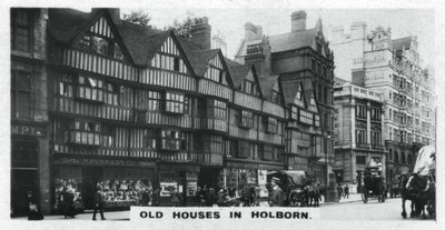 Régi házak Holbornban, Londonban, az 1920-as években alkotó: Unbekannt