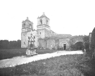 Régi spanyol misszió, San Antonio, Texas, USA, 1900. alkotó: Unbekannt