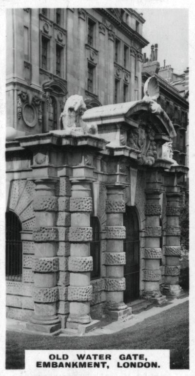 Old Water Gate, Embankment, London, 1920-as évek alkotó: Unbekannt