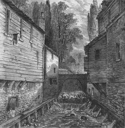 A Serpentine régi kijárata Knightsbridge-ben, London, 1800 1878 alkotó: Unbekannt