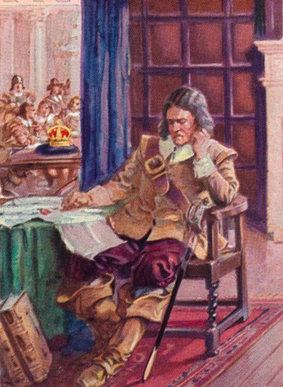 Oliver Cromwell 1599-1658, a korona elutasítása, 1937 alkotó: Unbekannt