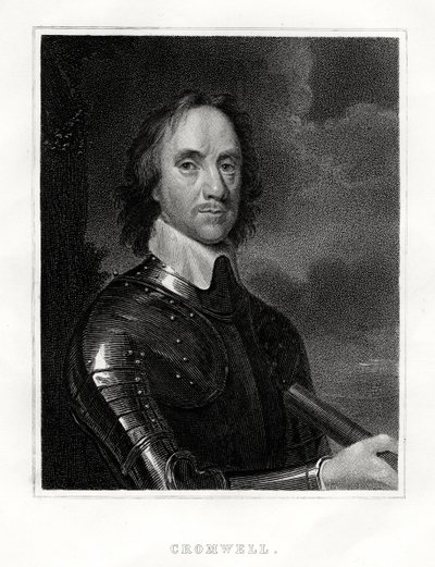 Oliver Cromwell, 1860 alkotó: Unbekannt