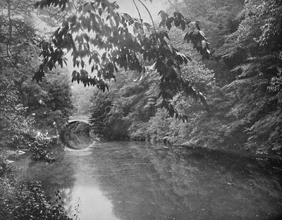 A Wissahickon Creeken, Fairmount Parkban, Philadelphiában, 1897. alkotó: Unbekannt
