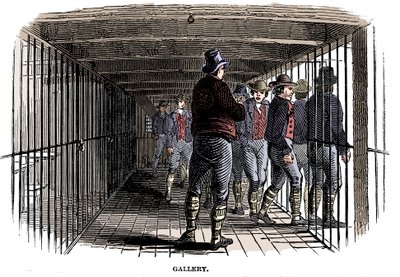 Egy börtöntömb fedélzetén, 1848 alkotó: Unbekannt