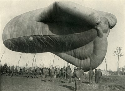 Egyik megfigyelő léggömbünk, 1919. alkotó: Unbekannt