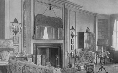 A szalon egyik oldala, Mrs. WK Vanderbilt háza, New York, 1924. alkotó: Unbekannt