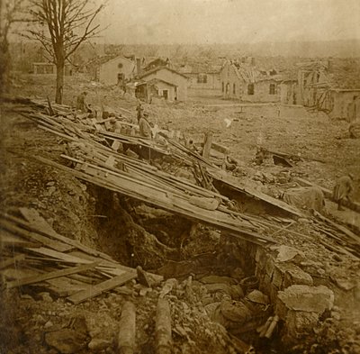 Szabadtéri kollégium a Tavannes Fortban, Verdun, Észak-Franciaország, 1914-c1918 alkotó: Unbekannt