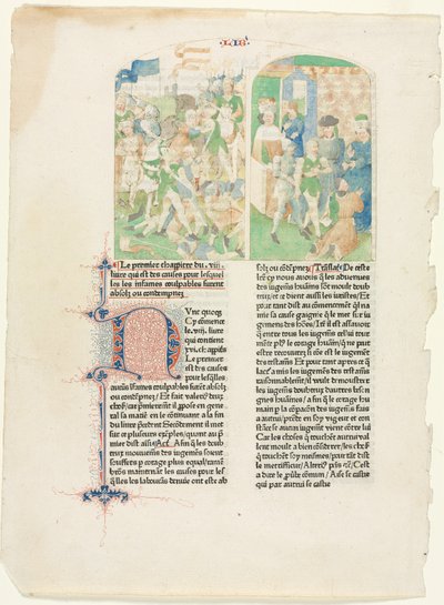 Valerius Maximuss VIII. könyvének nyitóoldala 1476 alkotó: Unbekannt