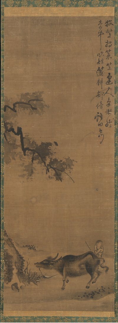 Ökör és pásztor, 13. század vége. alkotó: Unbekannt