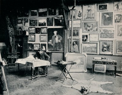 P. Roll műtermében, c1897 alkotó: Unbekannt