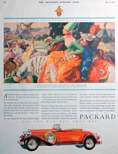 Packard autóhirdetés, 1930 alkotó: Unbekannt
