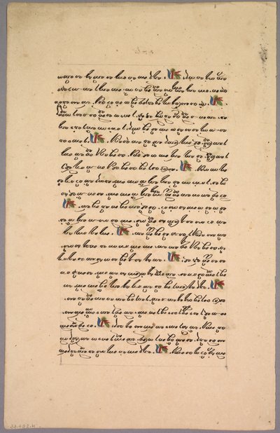Oldal Ramayana-ból, 1800-as évek. alkotó: Unbekannt
