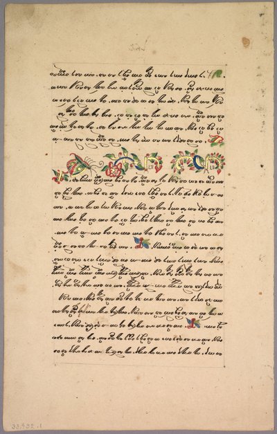Oldal Ramayana-ból, 1800-as évek. alkotó: Unbekannt