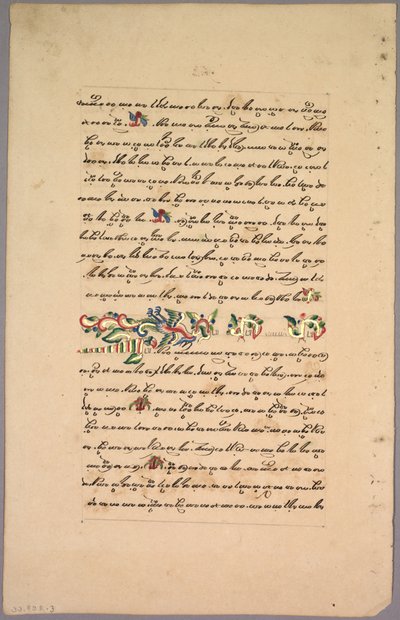 Oldal Ramayana-ból, 1800-as évek. alkotó: Unbekannt