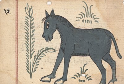 Oldal a jóslatok könyvéből, kb. 1800. alkotó: Unbekannt