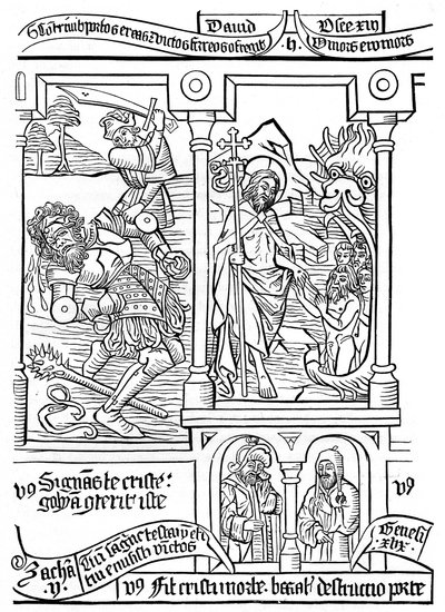 Lap a Biblia Pauperumból, 15. század, 1870 alkotó: Unbekannt