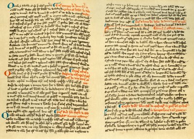 Oldalak az Osney Abbey kartuláriumából, c1275 1886 alkotó: Unbekannt
