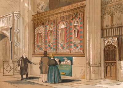Painted Screen, St. Georges Chapel, c1845, 1864 alkotó: Unbekannt