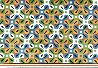 Festett mennyezet Amenemhet sírjában, Thébában, Egyiptomban, 1928. alkotó: Unbekannt