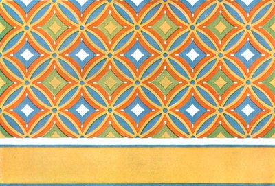 Festett mennyezet Amenemhet sírjában, Thébában, Egyiptomban, 1928. alkotó: Unbekannt