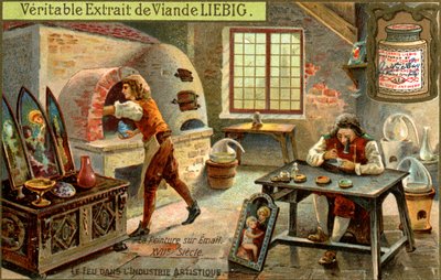 Festés zománcokkal a 17. században, 1900 körül alkotó: Unbekannt