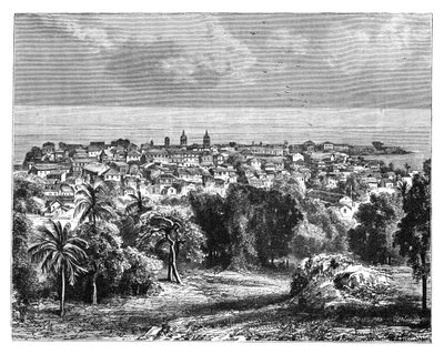 Panamaváros az Ancon-hegyről, 1890 alkotó: Unbekannt
