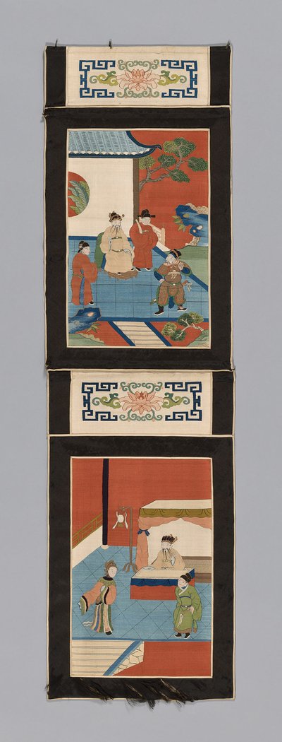 Panel For a Screen, Kína, Qing-dinasztia 1644-1911, 18751900. alkotó: Unbekannt